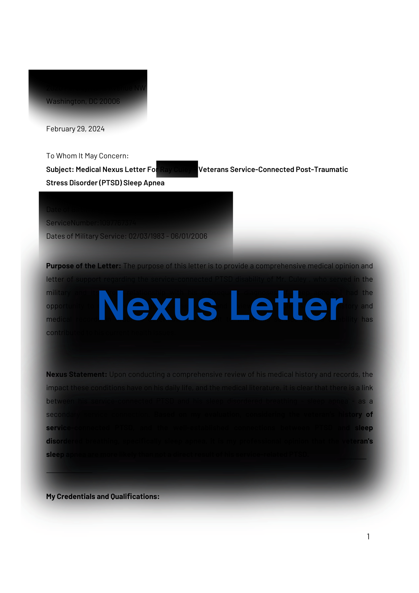 Nexus Letter